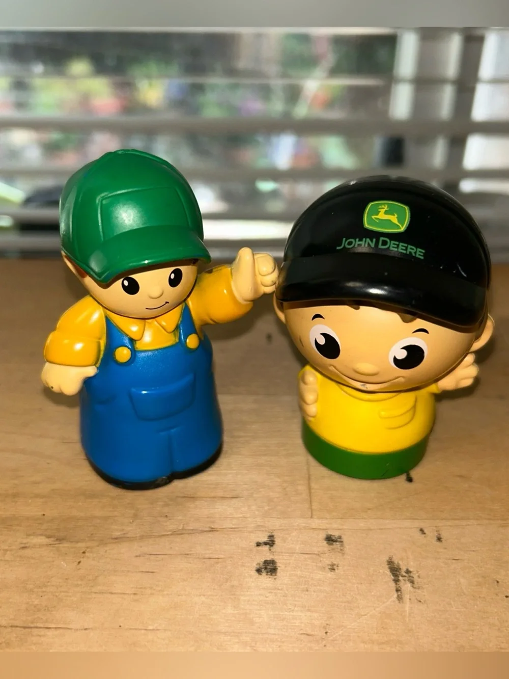 2-John Deere Mega Blocks Farmer Figures Tractor Driver 3-in Brand Replacements
